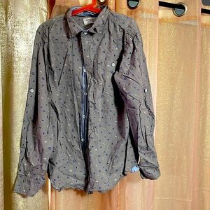 Paper denim and cloth button down